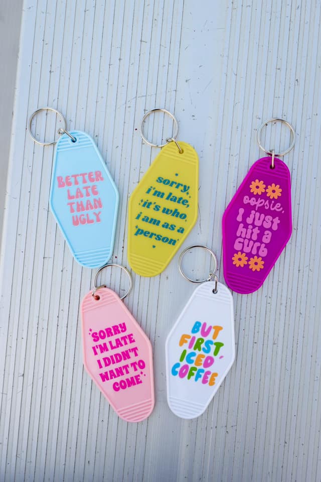 Retro Motel Keychains