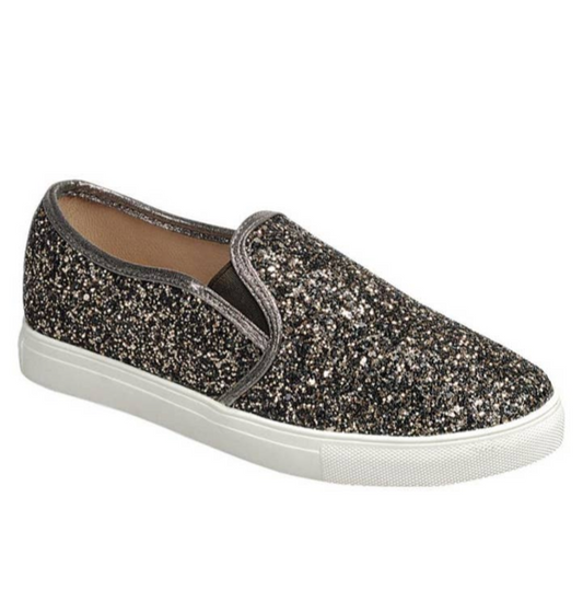 Itzy Ritzy Slip-Ons in Pewter